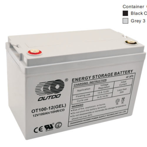 奥特多蓄电池OT100-12(GEL)奥特多电池12V100AH/20HR