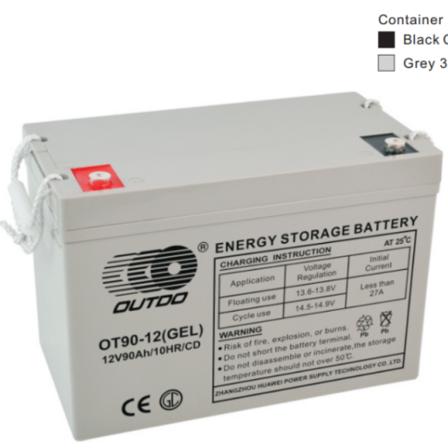 奥特多蓄电池OT90-12(GEL)奥特多电池12V90AH/20HR
