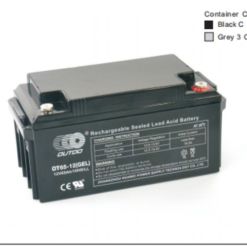 奥特多蓄电池OT65-12(GEL)奥特多电池12V65AH/10HR胶体电池