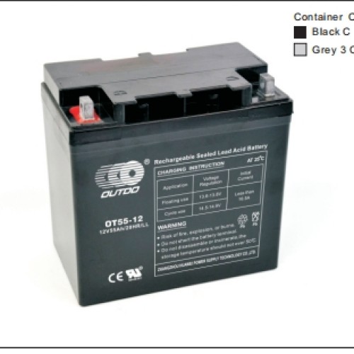 奥特多蓄电池OT55-12(GEL)奥特多电池12V55AH/10HR胶体电池