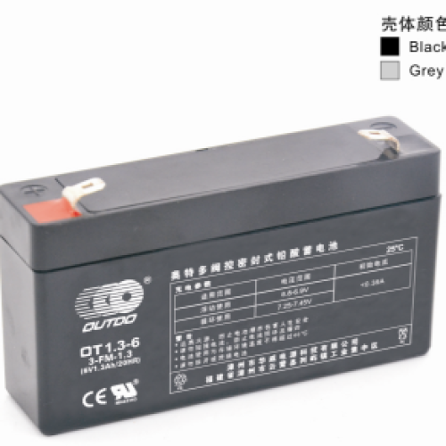 奥特多蓄电池OT1.3-6奥特多电池6V1.3AH/20HR