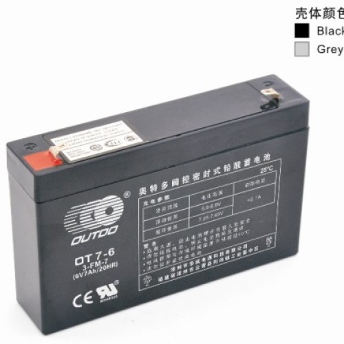 奥特多蓄电池OT7-6奥特多电池6V7AH/20HR