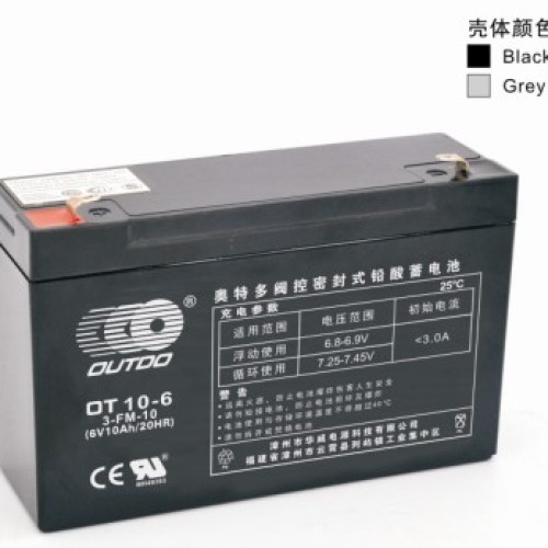 奥特多蓄电池OT10-6奥特多电池6V10AH/20HR