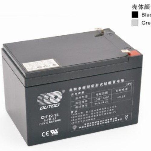 奥特多蓄电池OT12-12奥特多电池12V12AH/20HR（6-FM-12）