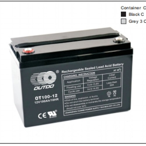 奥特多蓄电池OT100-12奥特多电池12V100AH/20HR（6-FM-8100）